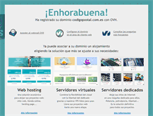 Tablet Screenshot of codigopostal.com.es