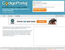 Tablet Screenshot of codigopostal.org